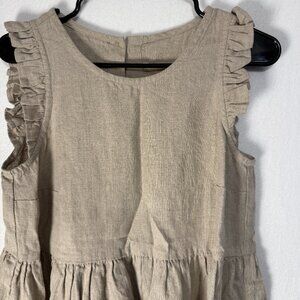 notPERFECTLINEN Natural Size Medium Brand New Paratay Dress Mid Length